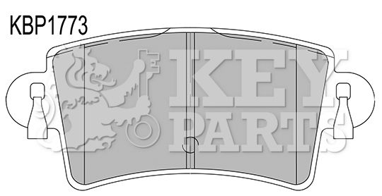 KEY PARTS Комплект тормозных колодок, дисковый тормоз KBP1773